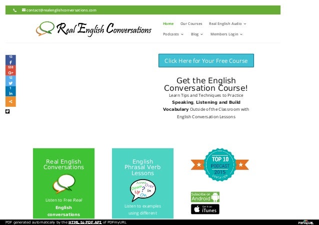 english conversation lessons audio